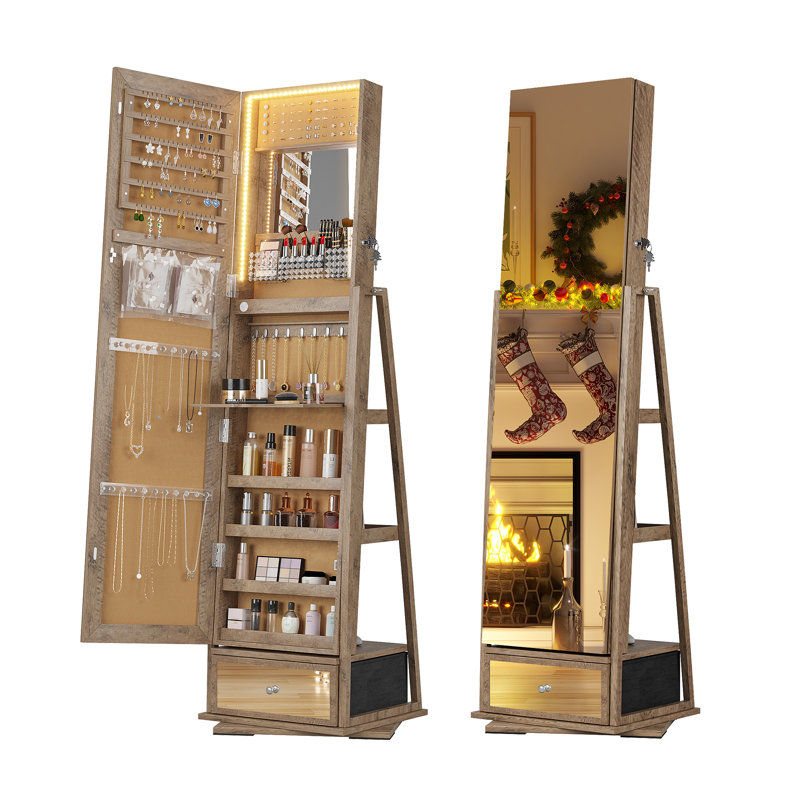 Jewelry Armoire, Brown