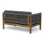 Table basse en bois et bois avec corde en tissage attrayant
