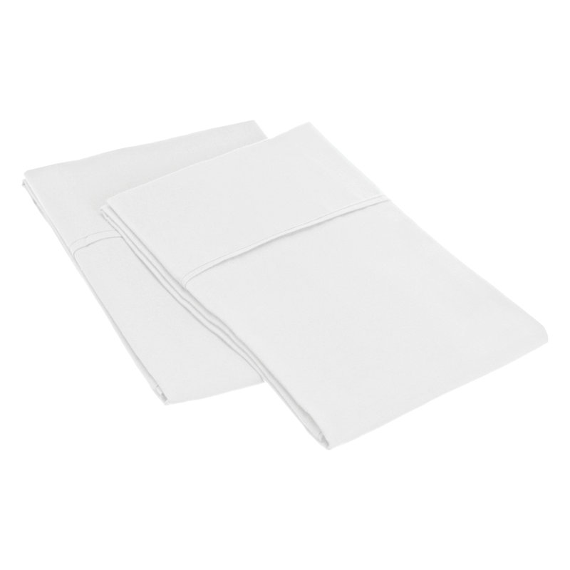 Sateen - Set of 2, White, Standard