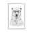 White Floater Framed