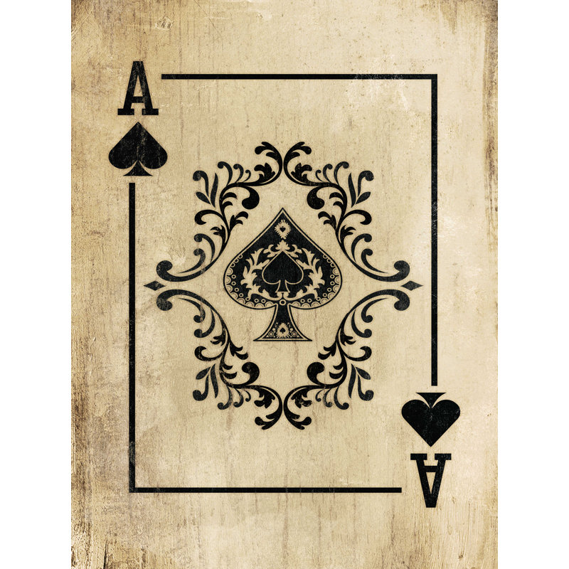 Ace of Spades - reproduction sur toile tendue, H 32 po x l 24 po