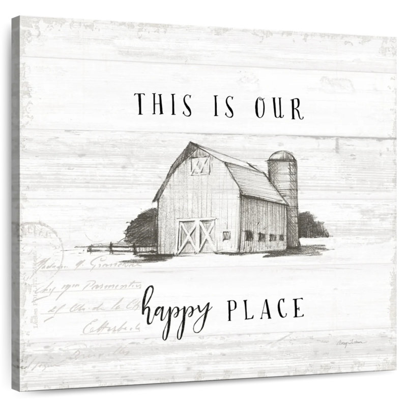 Plaque murale Khylige Farm Life I Shiplap, H 36 po x l 36 po
