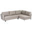 Corner Sofa Bed 3 Seater KOGE with Storage Fabric Beige Right Hand-135428672-135428674