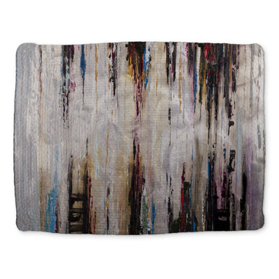 Napperon abstrait en polyester tressé