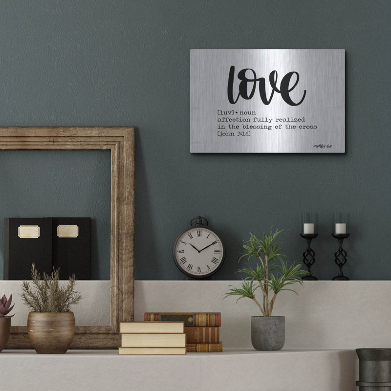 «Love» par Imparfect Dust, H 12 po x l 16 po