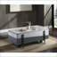 Gris et gris Table basse blanche à plateau relevable ultrabrillant pour le salon, rangement polyvalent et amp; Espace de travail