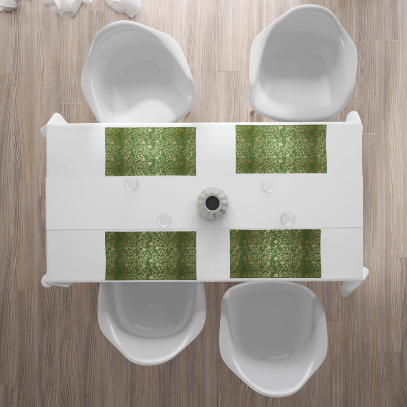 Polyester Floral Rectangle Placemat
