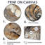 «Copper Luminous Abstract Spiral II - Abstract Modern Waves», ensemble de reproduction d'art mural-1712304796-1712304788-1712304777