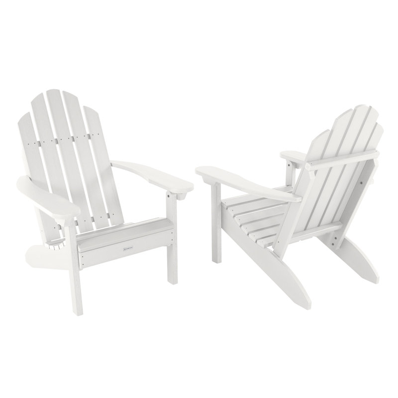 Chaise Adirondack en plastique Rialto, Blanc