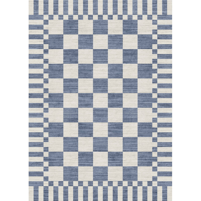 Checkered Rug for Living Room Washable Bedroom Rugs Non Slip Back Modern Classic Area Rug for Kids Boys Bedroom Home Decor Carpet for Dining Room Office