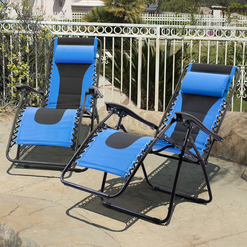 Fauteuil inclinable / pliable Kalyn, Bleu