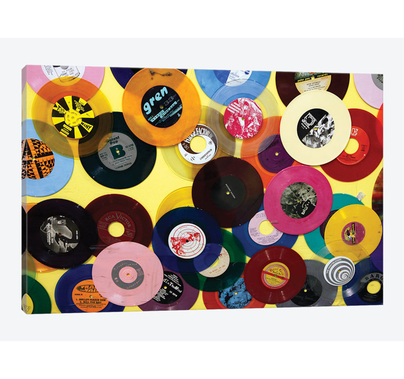 Vinyle 45 par Kymri Wilt - reproduction de photo sur toile tendue, H 18 po x l 26 po x P 1,5 po