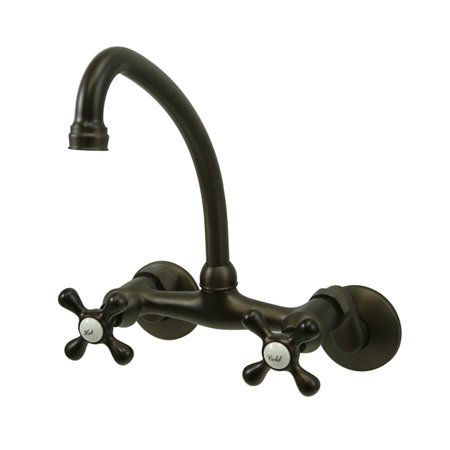 Robinet pont sans contact high arche, Bronze huilé