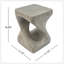 Table d'appoint MGO Twist Shape, texture semblable au bois, couleur grise-1280155368