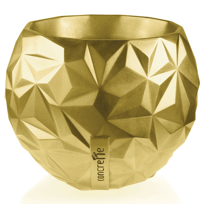 Handmade Pot Planter, Classic Gold