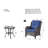Carolina Wicker 2 - Person Patio Conversation Set with Cushions-75202527