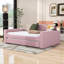 Lit de jour rembourré en bois avec accoudoirs de rangement, couchette et système audio Bluetooth intégré Ornie-371249169-371249181