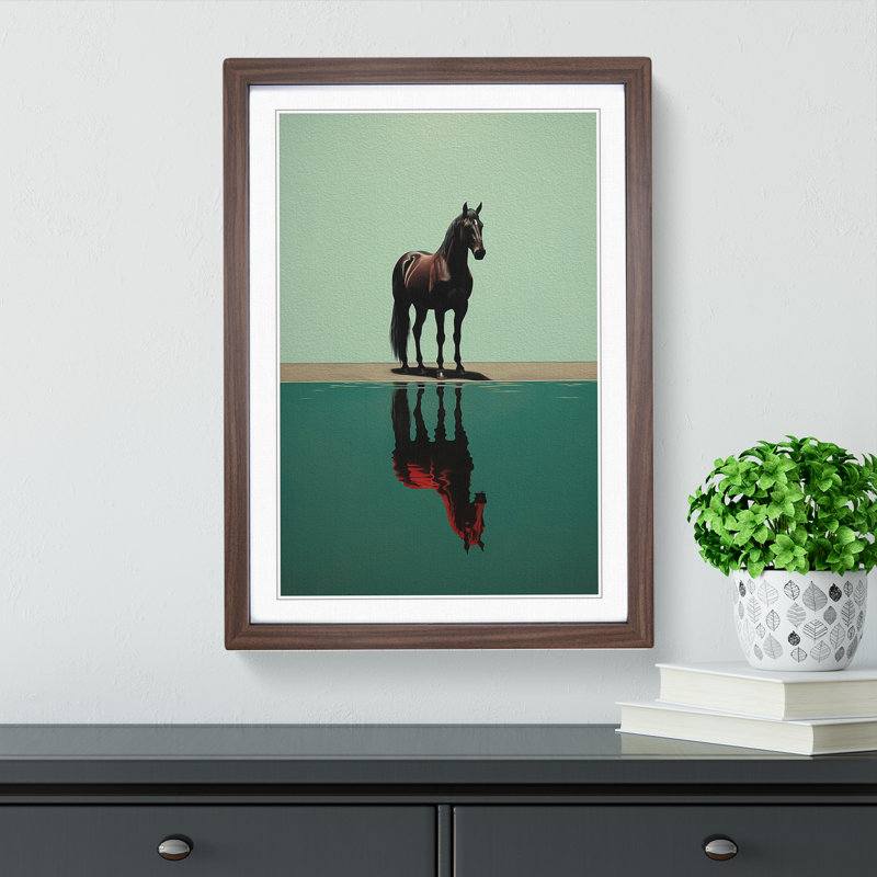 Horse Minimalism No.3 - Framed Print