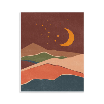 "Earthtone Desert Moon", art mural par Nataly White