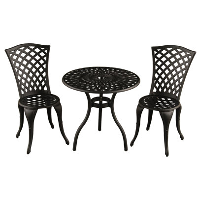Hufford 2 - Person Patio Dining Set with Round Table