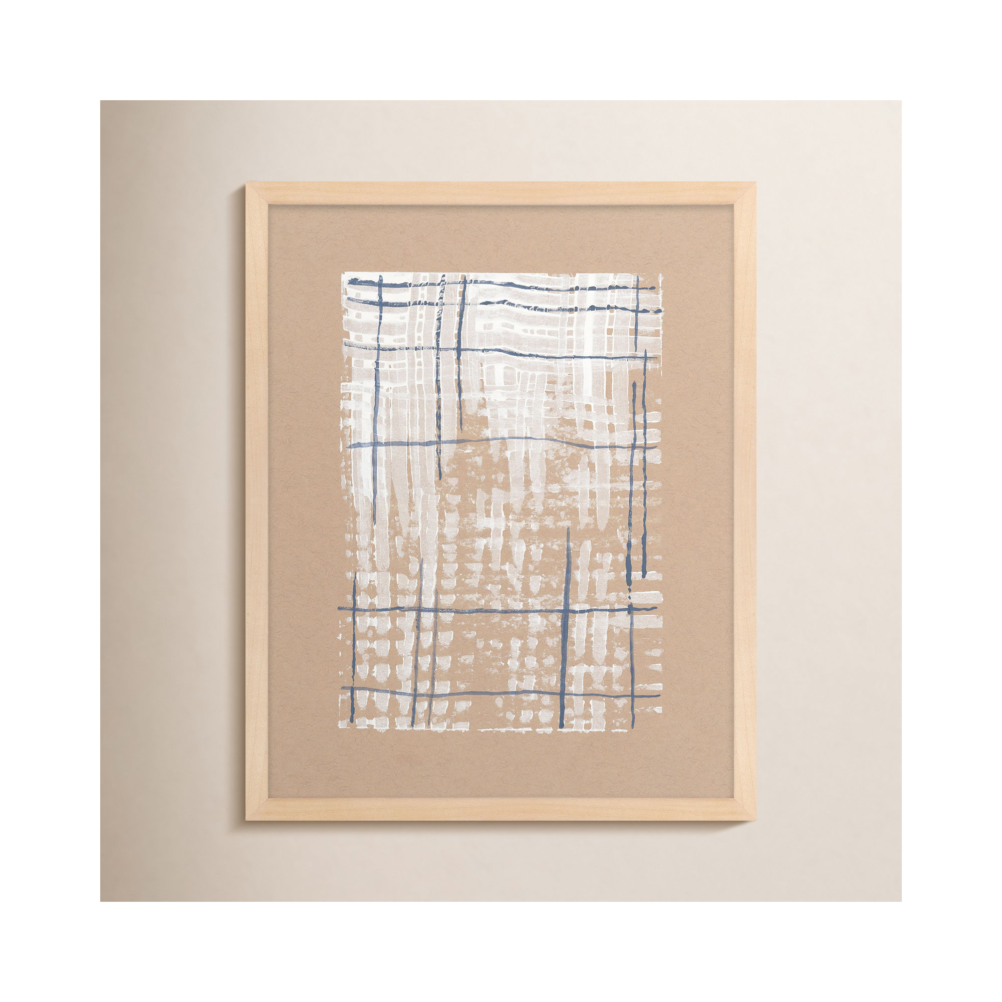 Network by Andrea Stokes, Maple Framed, 30" W x 38" H