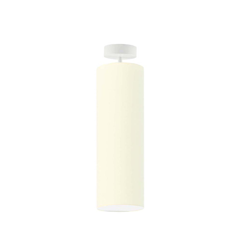 Audreanna Fabric Semi Flush Mount, Ecru, White