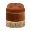 Oval Tufted Bullion Fringe Storage Bench-1599249143
