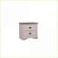 Table de chevet 2 tiroirs Rustic Chalk Gray-227273344