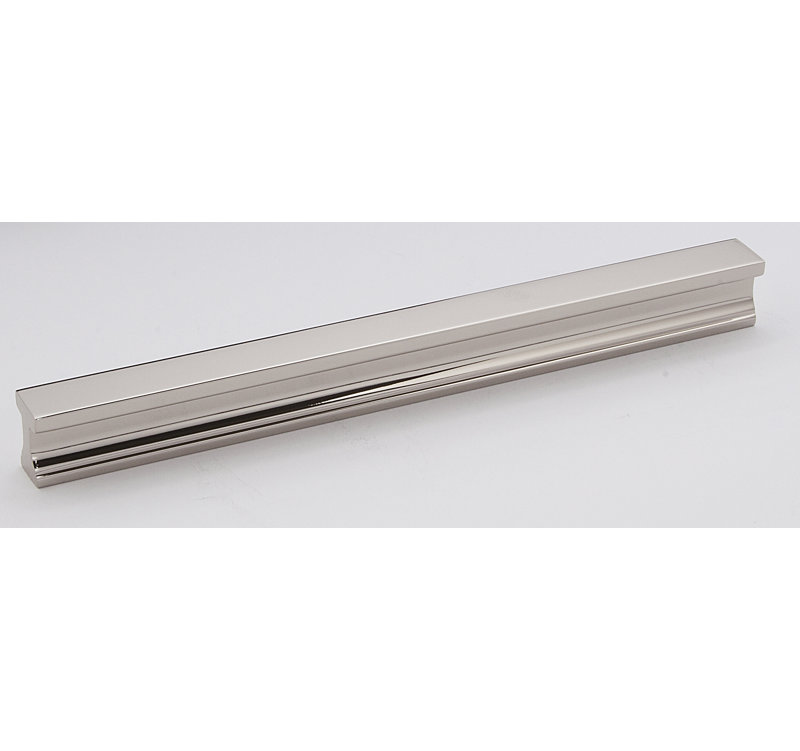 Linear 6" Center to Center Finger pull, 6", Polished Brass