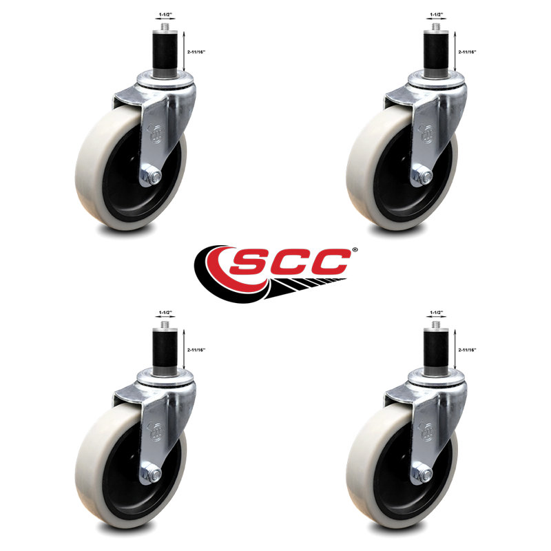 Thermoplastic Rubber Expanding Stem Caster
