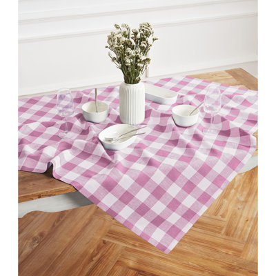 Buffalo Check - 100% Pure Linen Table Throw