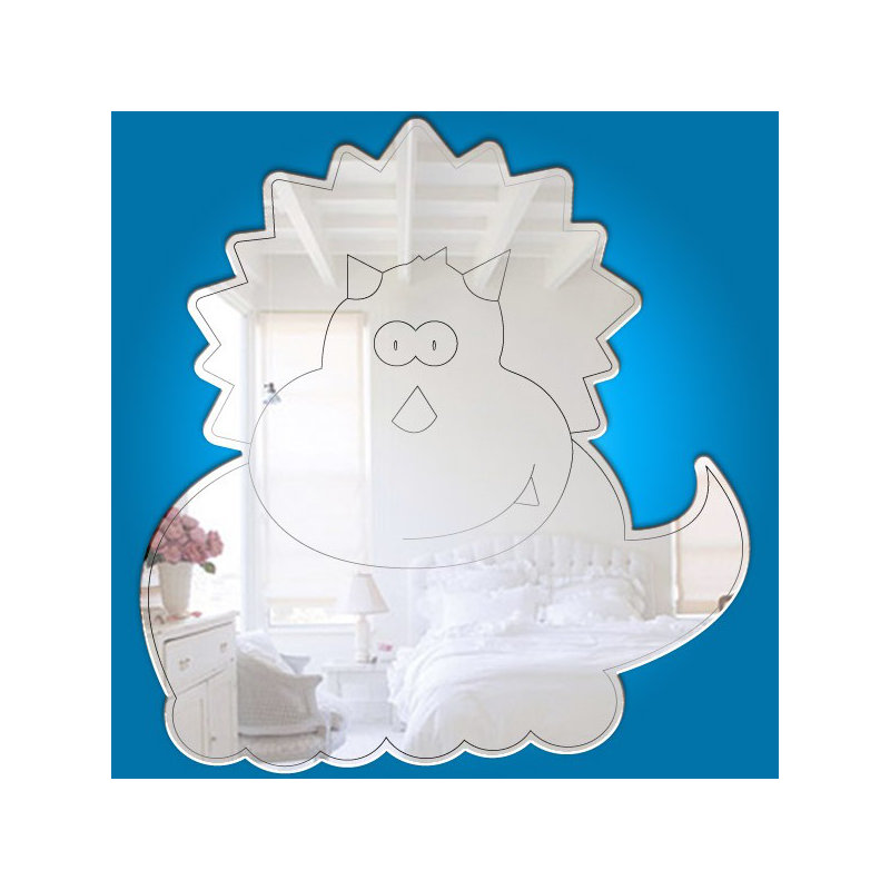 Flat Wall Mirror, 57.5 cm H x 60 cm W x 0.3 cm D