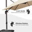 Parasol carré en porte-à-faux 8 pi avec base en croix Balvin-1645471170-1711287187