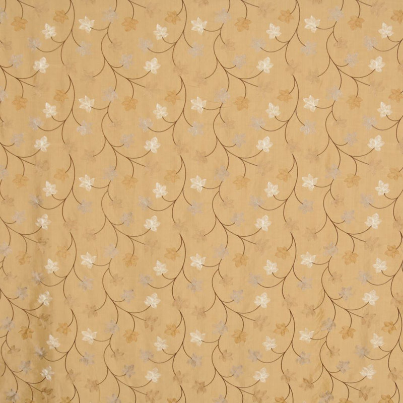 Tissu floral Allure, Ambre