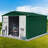 Metal Garden Sheds 8Ft×10Ft Outdoor Storage Sheds Green + White-124356831-124356830