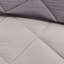 Édredon très grand 3 m, 2 taies décoratives, gris, rembourrage gris antitaches-118740117-118740114