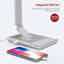 Lampe de bureau 17,2 po argent USB