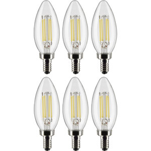 5.5 watt (60 watt equivalent), b11 led, dimmable light bulb, e12/candelabra