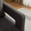 Fauteuil d'appoint pivotant revêtu de tissu bouclé-112730290