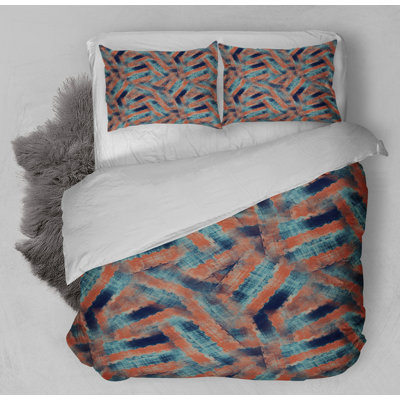 Polyester Box Stitch Geometric Shapes Comforter
