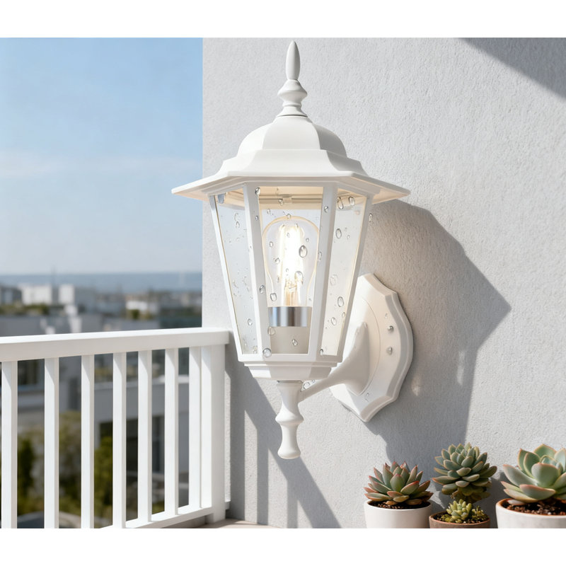 Outdoor Wall Sconce Light Fixture, IP65 Waterproof Exterior Porch Light With Clear Glass, Die-Cast Aluminum Anti-Rust Housing For Patio Front Door Entryway