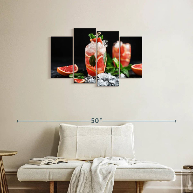 Yarlin Grapefruit Cocktails, 22" H x 36" W