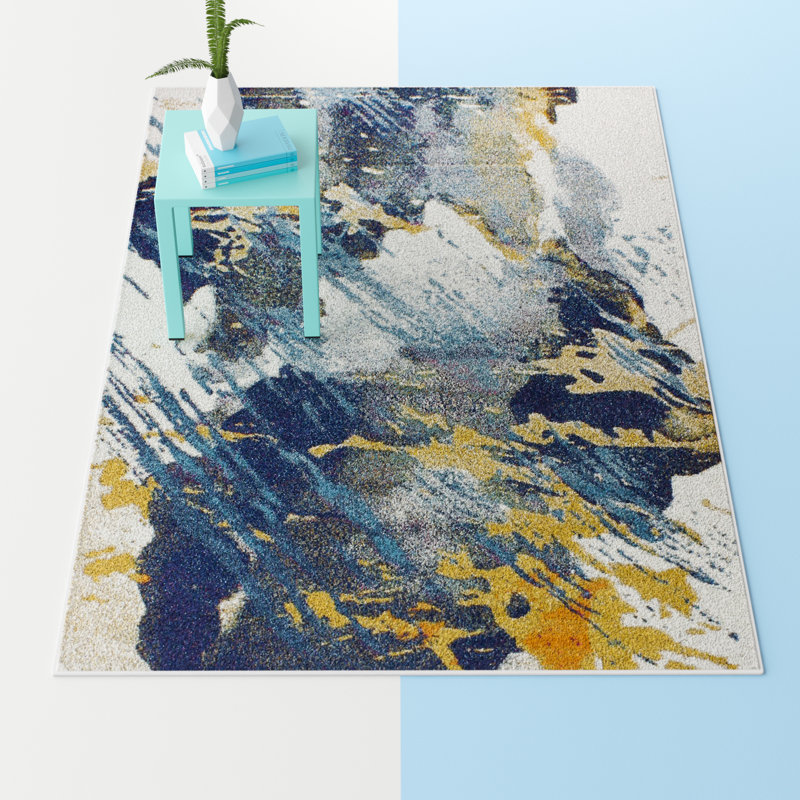 Coughlin Abstract Indoor Rug, Rectangle 9'6" x 13'6"