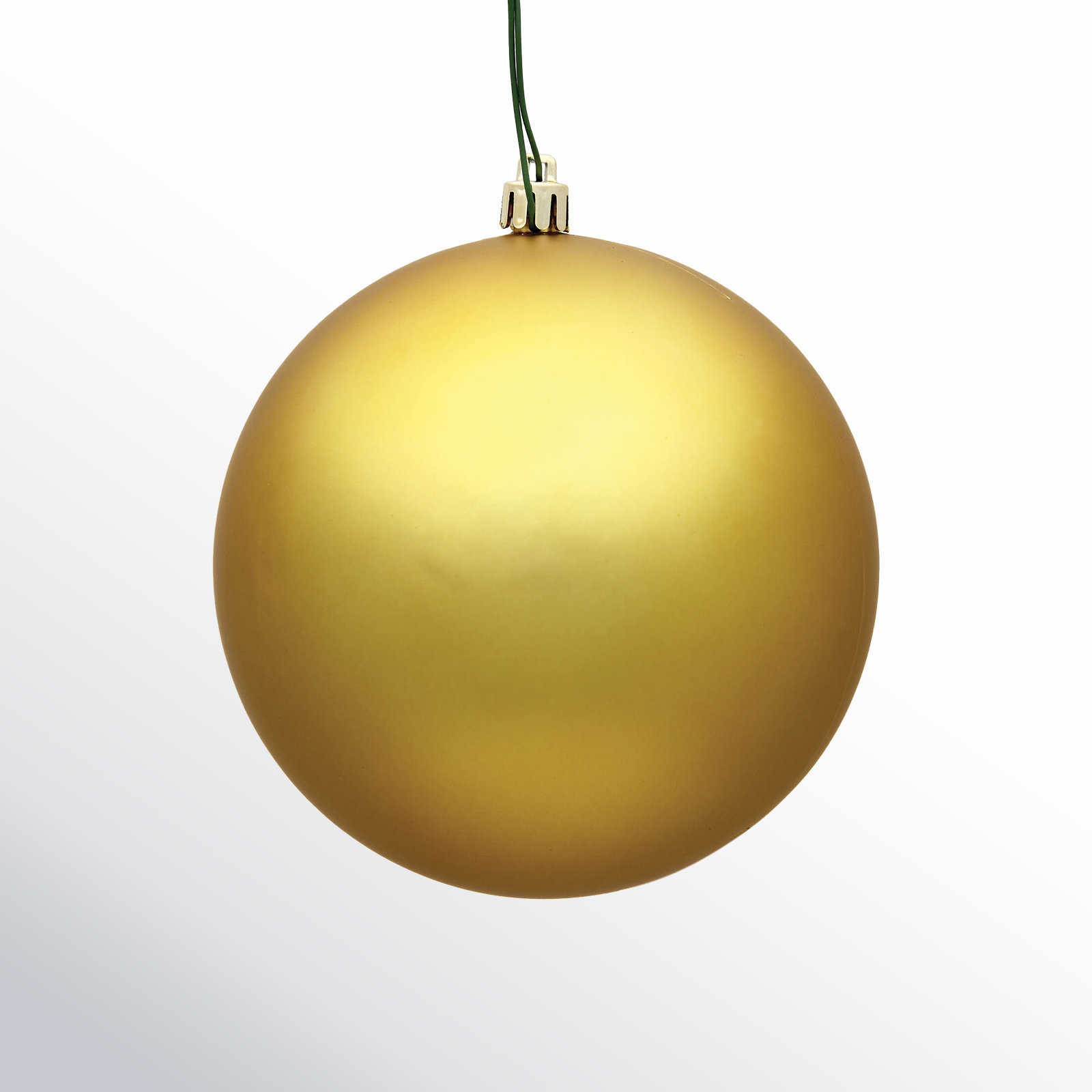 The Holiday Aisle® 3" Shatterproof Bauble, 2.75" H x 2.75" W x 2.75" D, Gold
