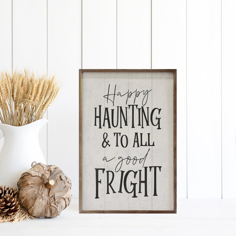 «A Good Fright» sur bois, H 8 po x l 5 po x P 1,1 po