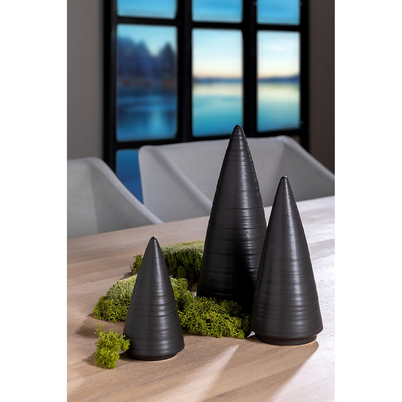 Arbre de décoration Mandy, H 2,56 po x l 5,04 po x P 2,56 po, Noir