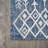 Wiese Bohemian Geometric Blue/Ivory Indoor/Outdoor Rug-2025944057