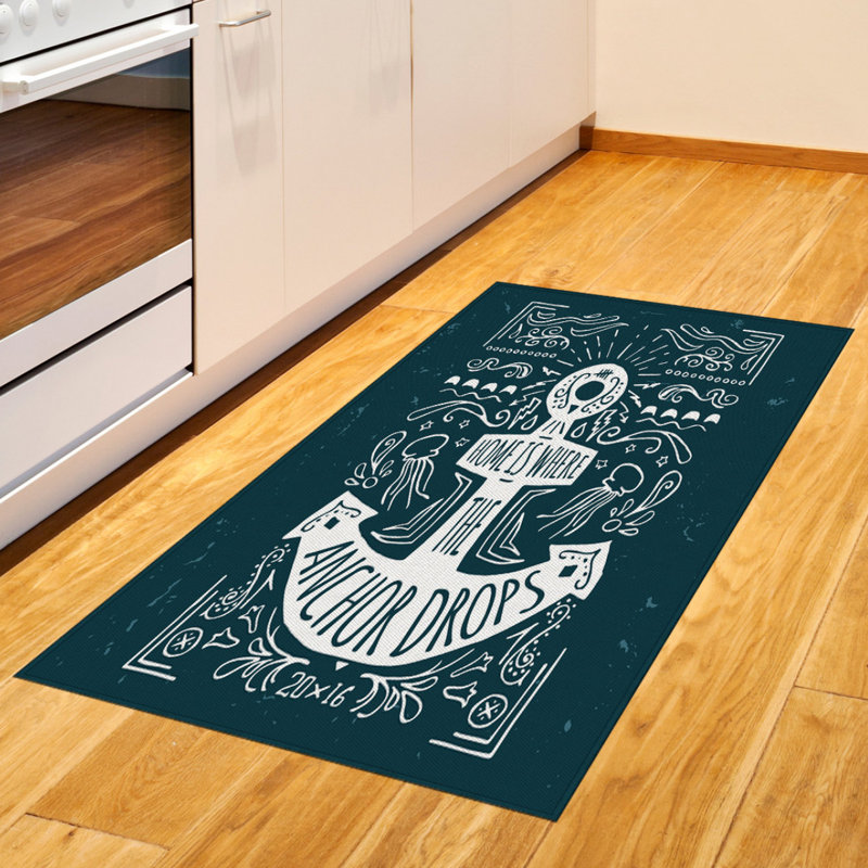 Tapis décoratif en fibres à haute densité Anchor, Rectangle 2 pi 7 po x 5 pi