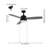 Arevik 42" 1-Light Modern 3-Speed Iron Height Adjustable Integrated LED Ceiling Fan with Pull Chains