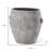 24" Gray Ceramic Amphora Floor Vase